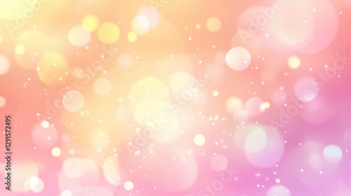 Colorful bokeh lights background. Blurred circle shapes. Multicolored blurry lights bokeh defocused abstract background for events.