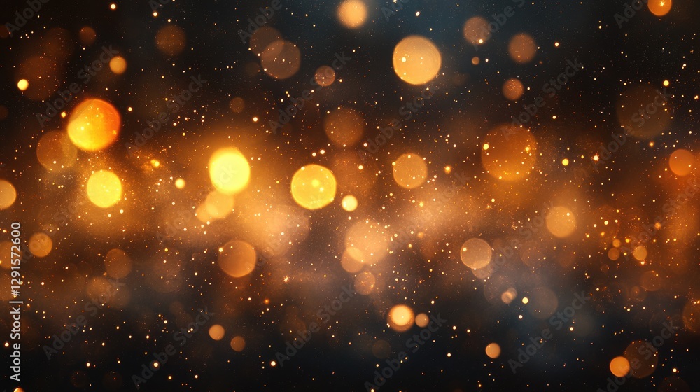 Obraz premium Blue color bokeh lights background. Blurred circle shapes. Multicolored blurry lights bokeh defocused abstract background for events.