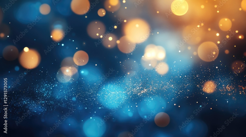 Blue color bokeh lights background. Blurred circle shapes. Multicolored blurry lights bokeh defocused abstract background for events. Blue color bokeh lights background. Blurred circle shapes. Multicolored blurry lights bokeh defocused abstract background for events.