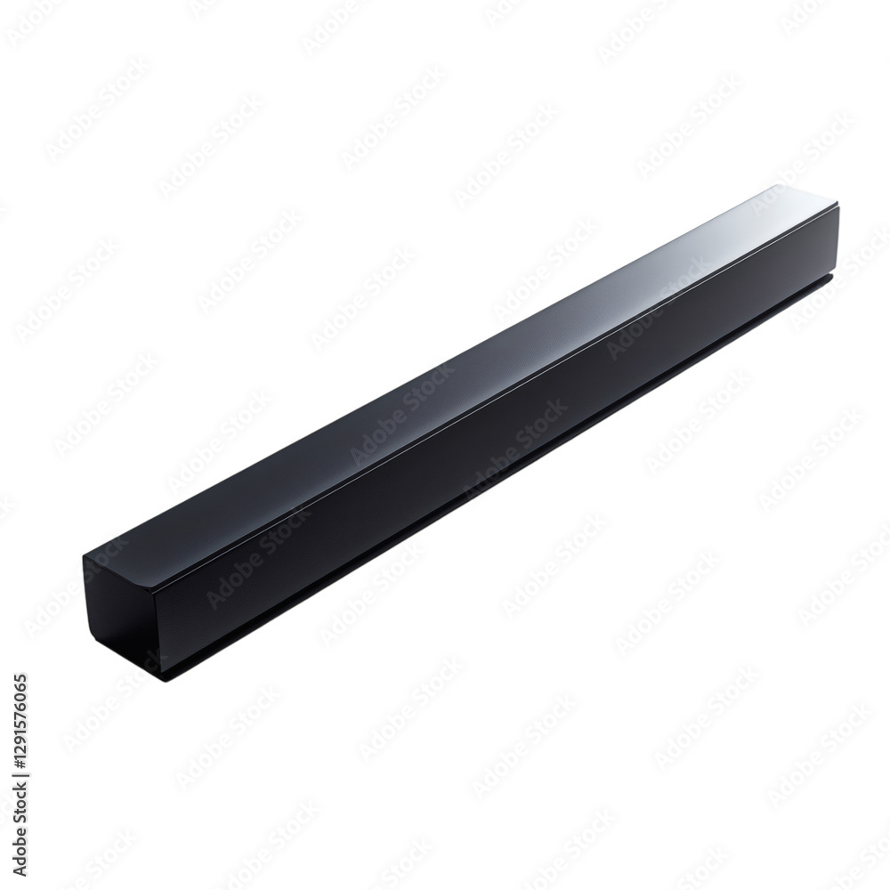 A Futuristic Ultra Slim Soundbar with Minimal Design Isolated on Transparent Background A Futuristic Ultra Slim Soundbar with Minimal Design Isolated on Transparent Background
