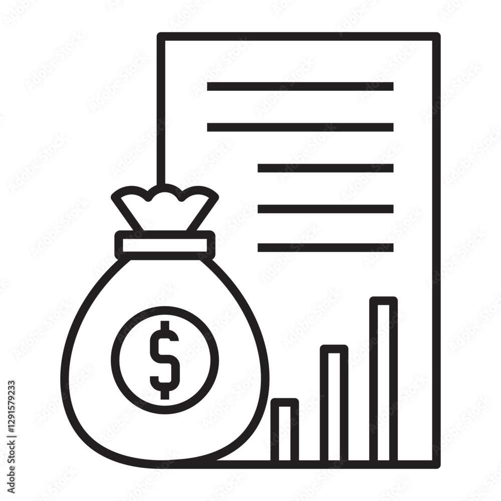 Obraz premium investment information vector icon