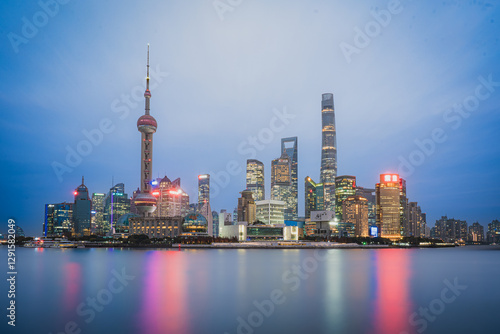 Photography Shanghai, The Bund Cityscape from River