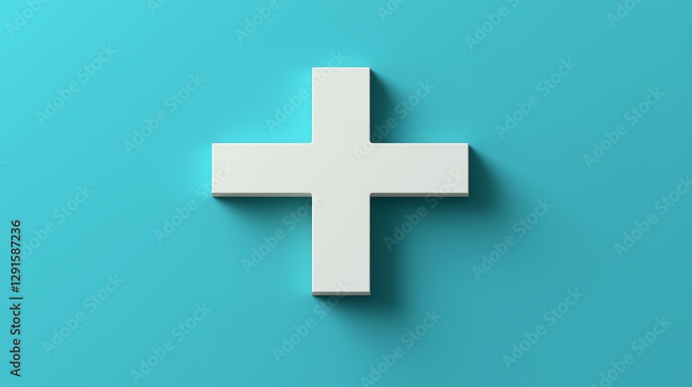 A minimalistic green plus sign with a gradient effect A minimalistic green plus sign with a gradient effect
