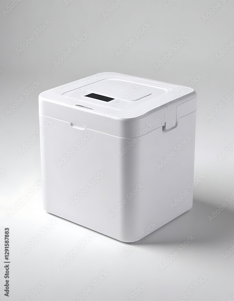 UV sterilizer box for disinfecting small items on a white background. UV sterilizer box for disinfecting small items on a white background.