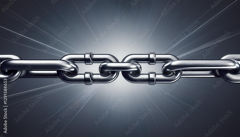 Obraz premium chain with one strong link