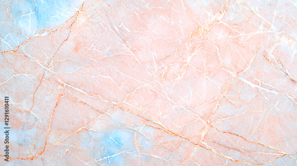 Fototapeta premium abstract marble in milky, pink and gold tones, stone background with lines