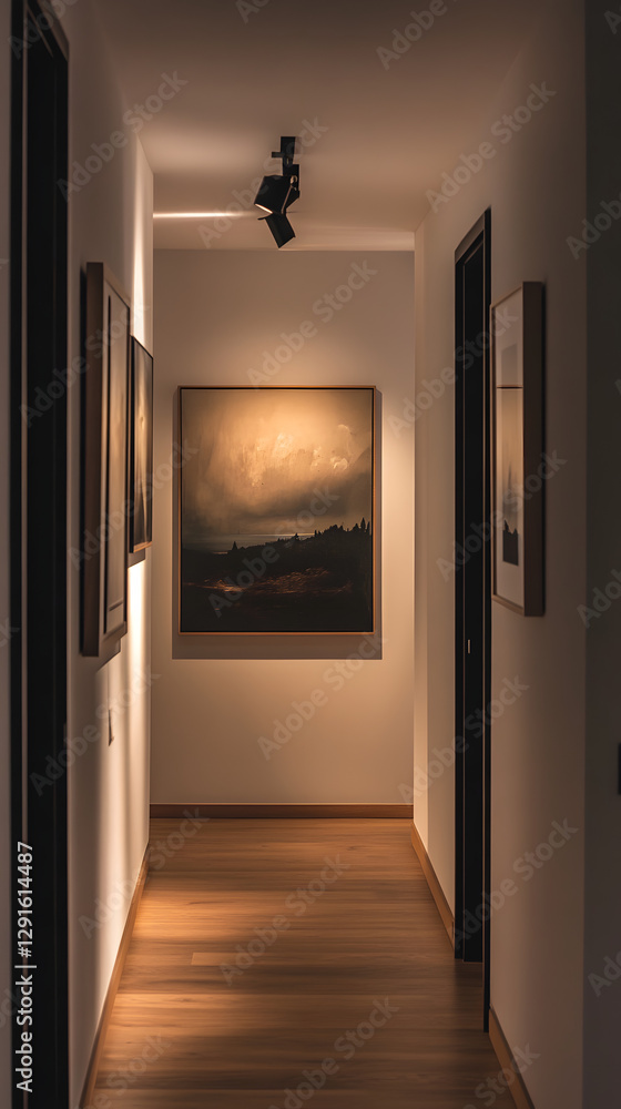 Realistic 4K Picture Hanging on the Wall