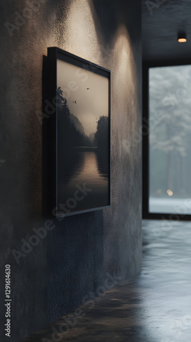Realistic 4K Picture Hanging on the Wall