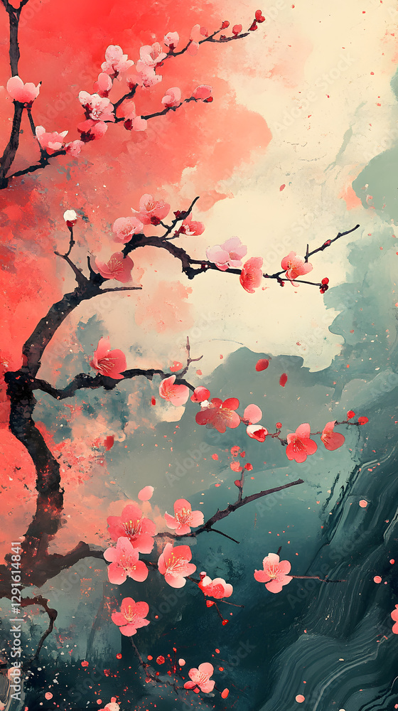 Plum Blossom in Bloom