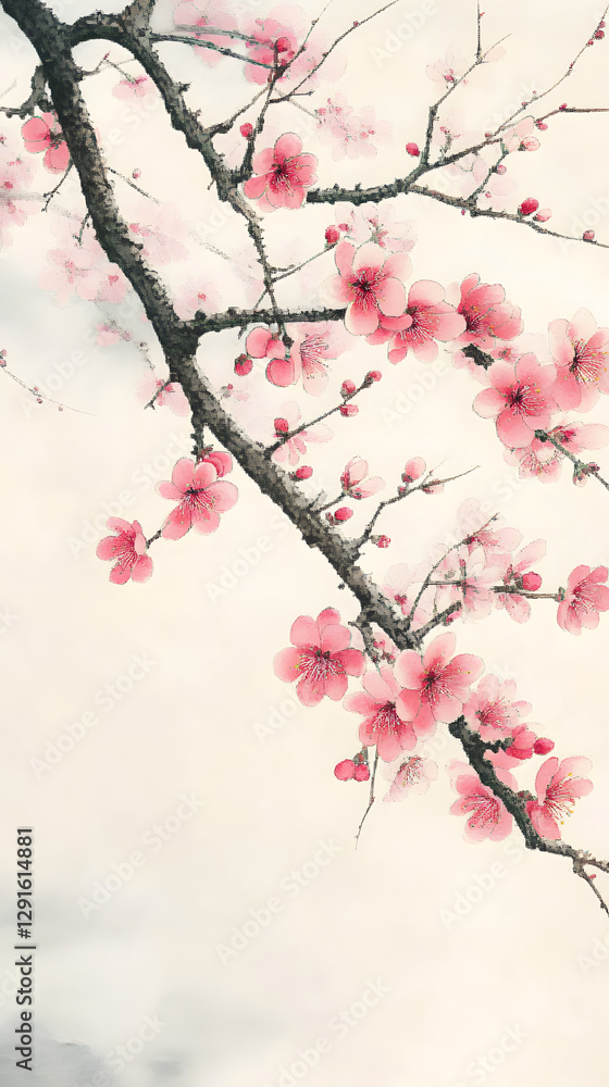 Plum Blossom in Bloom