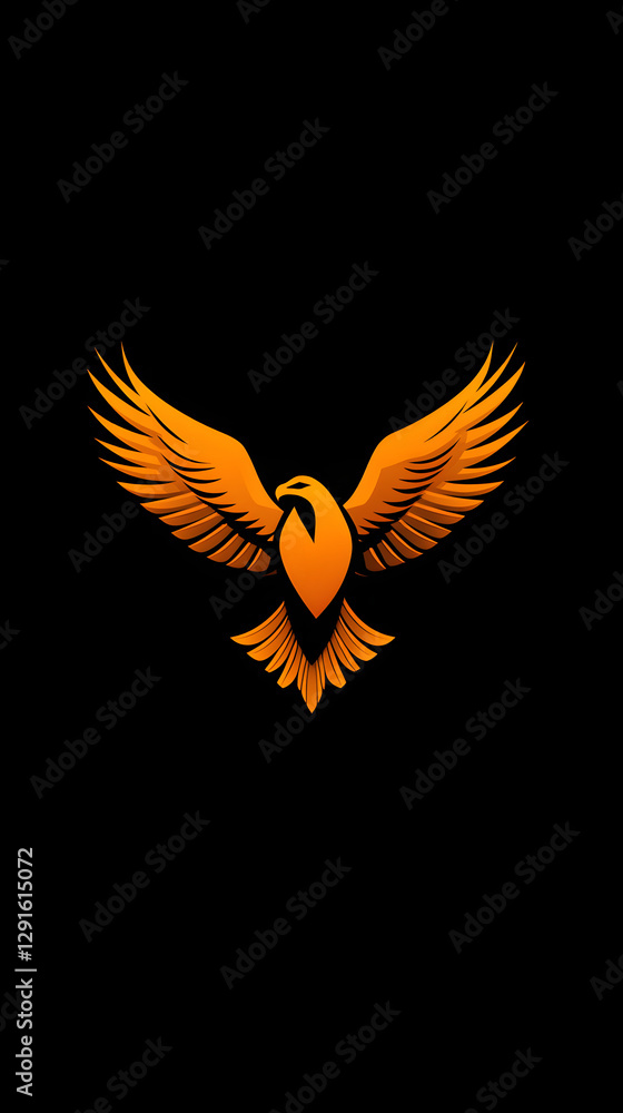 Majestic Flying Hawk Logo Design