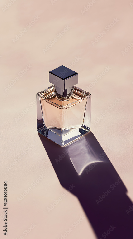 Elegant Perfume Product Photography with Space for Text