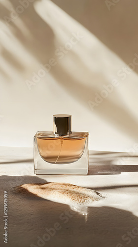 Obraz na płótnie Elegant Perfume Product Photography with Space for Text w salonie