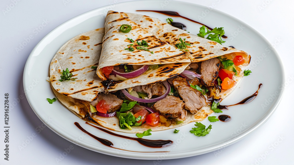 Delicious grilled chicken quesadillas with red onions and tomatoes eat food meal meat lunch tasty Delicious grilled chicken quesadillas with red onions and tomatoes eat food meal meat lunch tasty