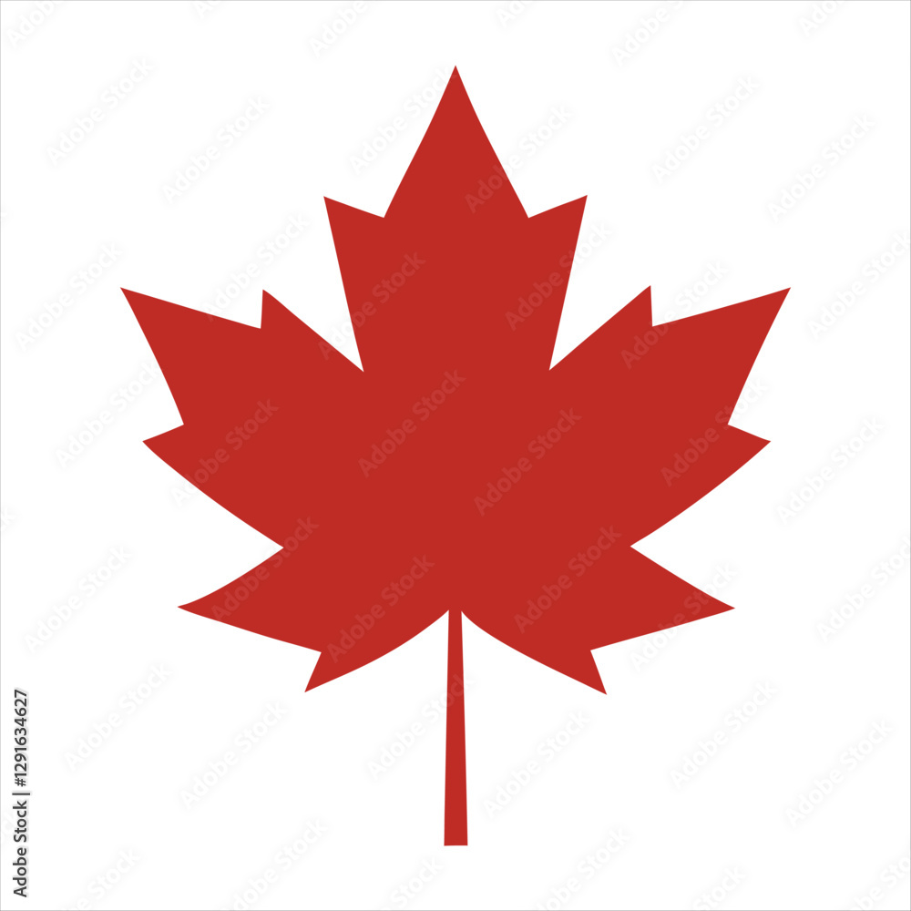 A vector illustration of Red Maple Leaves isolated on white background A vector illustration of Red Maple Leaves isolated on white background