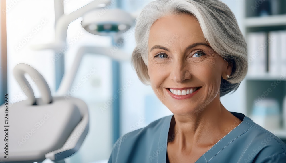 A dedicated dental professional smiles warmly in a well lit, contemporary clinic, ready to assist. A dedicated dental professional smiles warmly in a well lit, contemporary clinic, ready to assist.