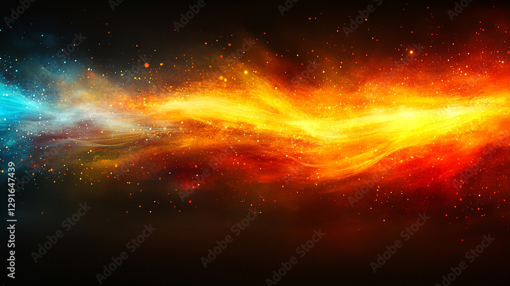 Fototapeta premium A modern abstract digital art piece with a bright light background and a hologram at the center, symbolizing futuristic innovation, technology, and creativity in digital expression