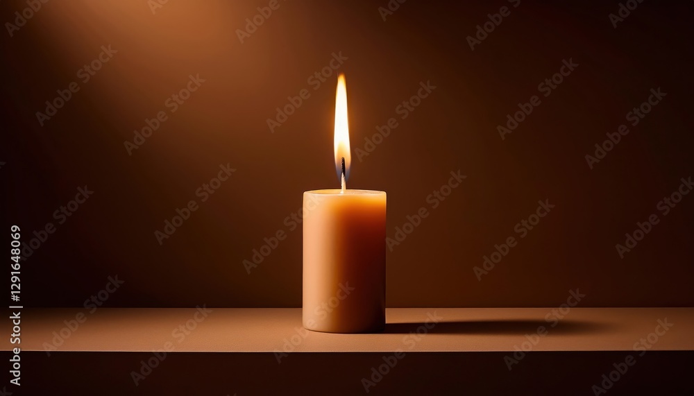 A warm candle flickers gently as families prepare to break their fast during Ramadan evenings.