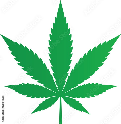 Green marijuana leaf vector Artwork eps 10 cannabis leaves