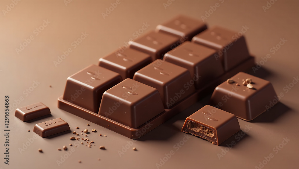 Modern Minimalist: Sleek Chocolate Bar and Chic Chocolate Pieces Modern Minimalist: Sleek Chocolate Bar and Chic Chocolate Pieces