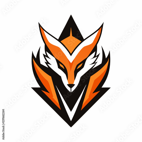 vector fire flame fox