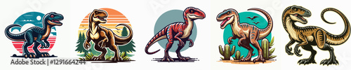 vector set of raptors