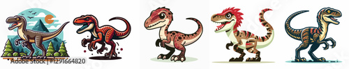 vector set of raptors