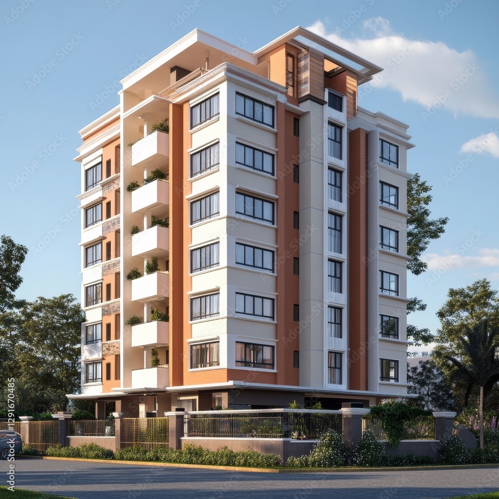 Fototapeta premium New apartment building