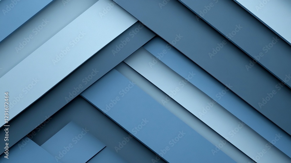 Abstract background with diagonal overlapping blue stripes of varying shades and widths. Abstract background with diagonal overlapping blue stripes of varying shades and widths.