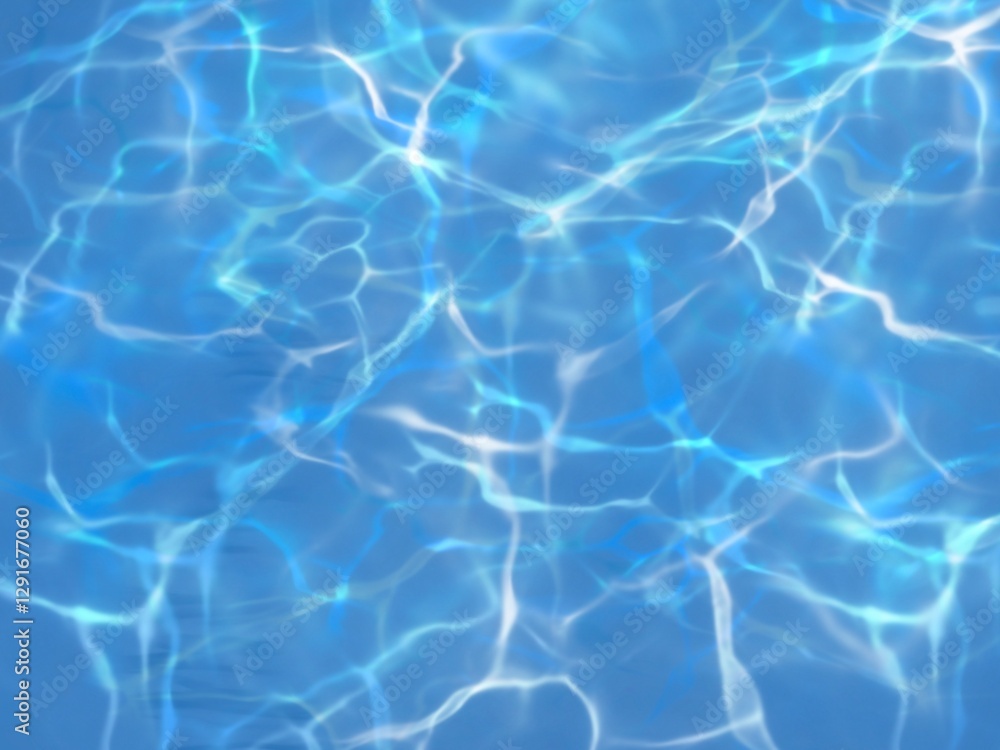 Crystal Clear Water Surface with Sunlight Reflections and Gentle Ripples Crystal Clear Water Surface with Sunlight Reflections and Gentle Ripples