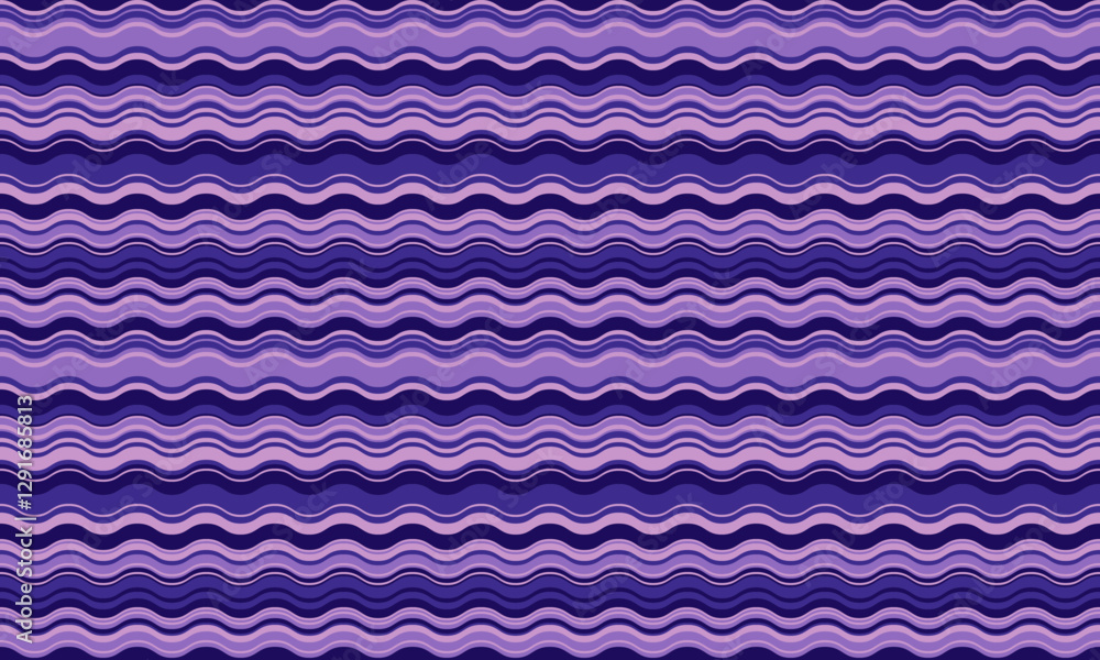 Seamless wavy stripes pattern in calming shades of purple. Perfect for backgrounds, textile design, website banners, or any project needing a sophisticated, flowing aesthetic. Seamless wavy stripes pattern in calming shades of purple. Perfect for backgrounds, textile design, website banners, or any project needing a sophisticated, flowing aesthetic.