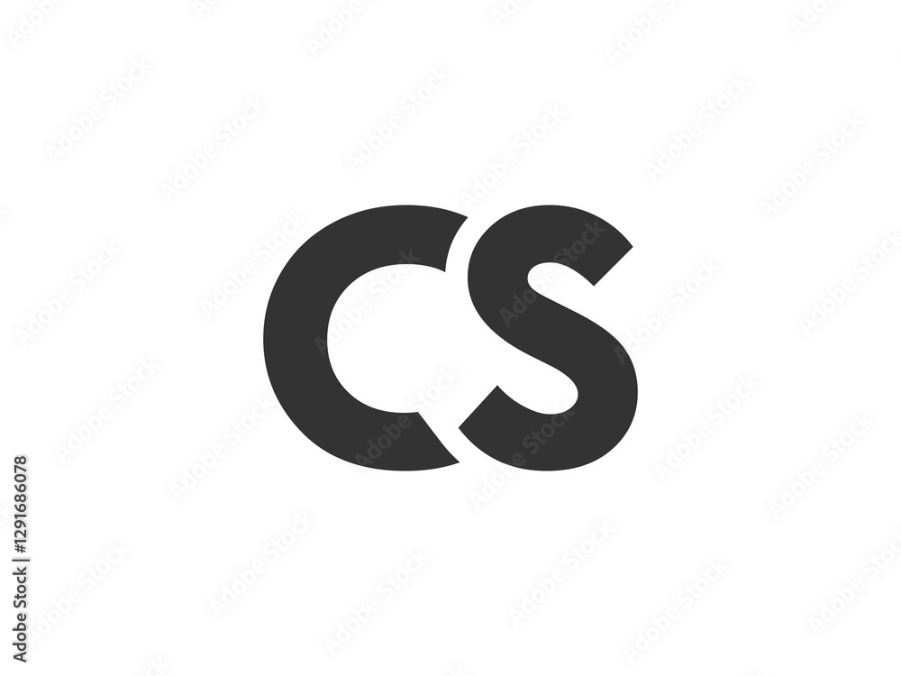 CS creative geometric initial based modern and minimal logo. Letter c s trendy fonts. CS creative geometric initial based modern and minimal logo. Letter c s trendy fonts.