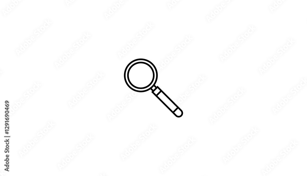 illustration of a magnifying glass design on checkerboard transparent background illustration of a magnifying glass design on checkerboard transparent background