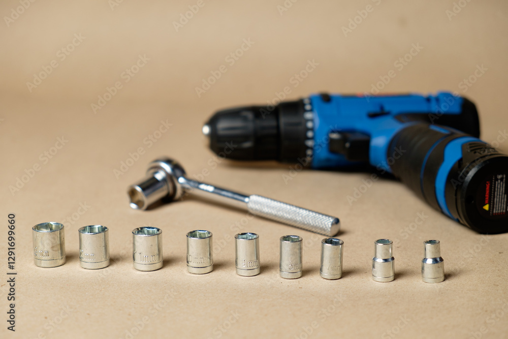 Essential tools for home improvement projects in a well-organized case Essential tools for home improvement projects in a well-organized case