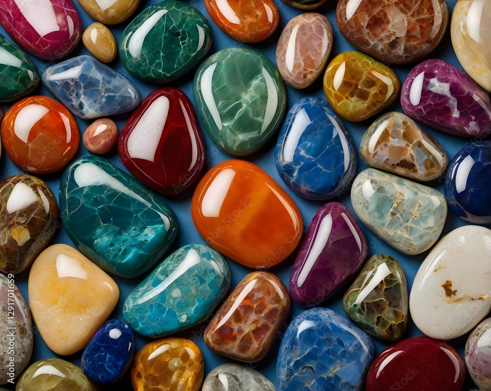 Colourful glossy stones vibrant and shiny gemstone designs Colourful glossy stones vibrant and shiny gemstone designs