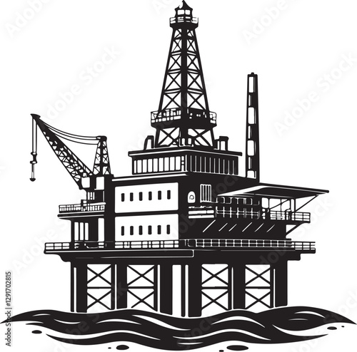 Petroleum Industry Illustration.