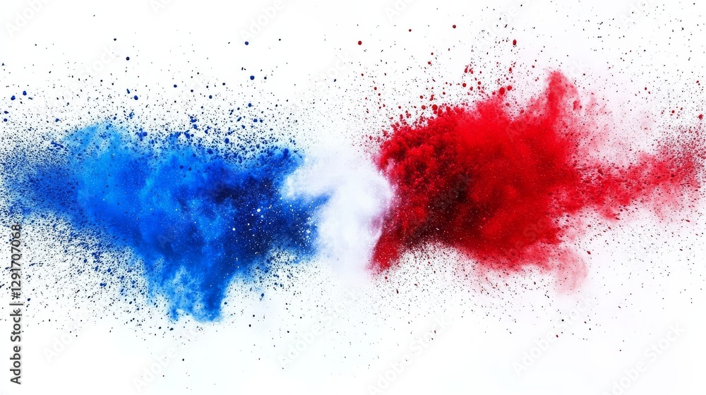 Cultural homage to France depicted through a vivid color burst. Cultural homage to France depicted through a vivid color burst.