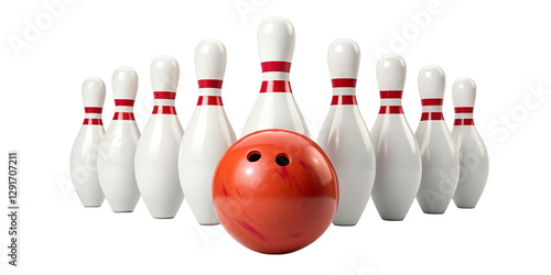 Bowling Strike Action – Bowling Ball Knocking Down Pins on Transparent Background
Dynamic Bowling Shot – Striking Down Pins with a Bowling Ball Cutout