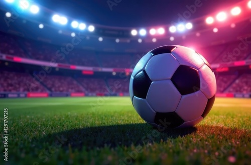 football object design. realistic rendering. abstract futuristic background. 3d illustration. motion geometry concept. sport competition graphic. tournament game bet content. soccer ball element