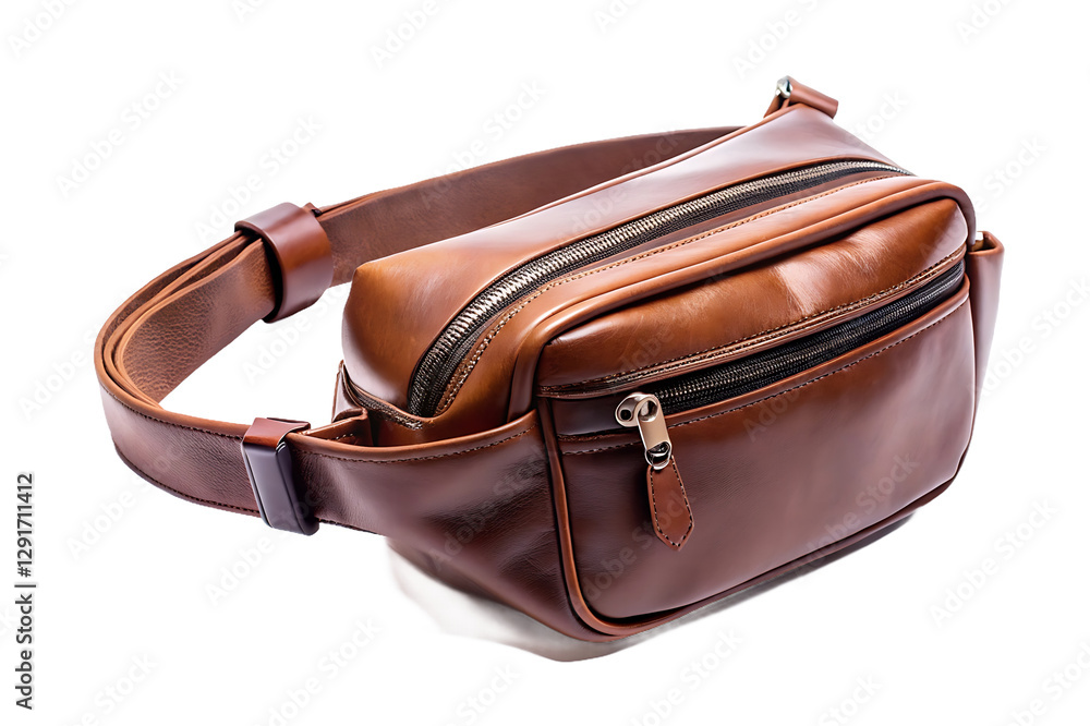 Leather Fanny Pack - Stylish Hip Bag with Adjustable Strap (Brown) Leather Fanny Pack - Stylish Hip Bag with Adjustable Strap (Brown)