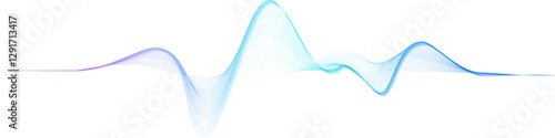 Abstract wave design. Data visualization, Cyberspace, Big data, analytics, Digital era, Information technology, Innovative concepts. Gradient wave lines for banner, presentation, template, web design