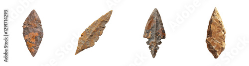 Ancient Stone Tools Collection of Unique Arrowheads and Artifacts