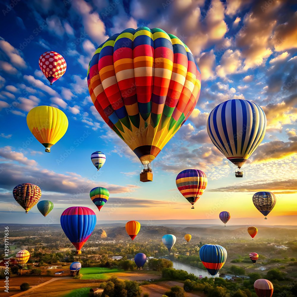 Obraz premium The Magic of Hot Air Balloons