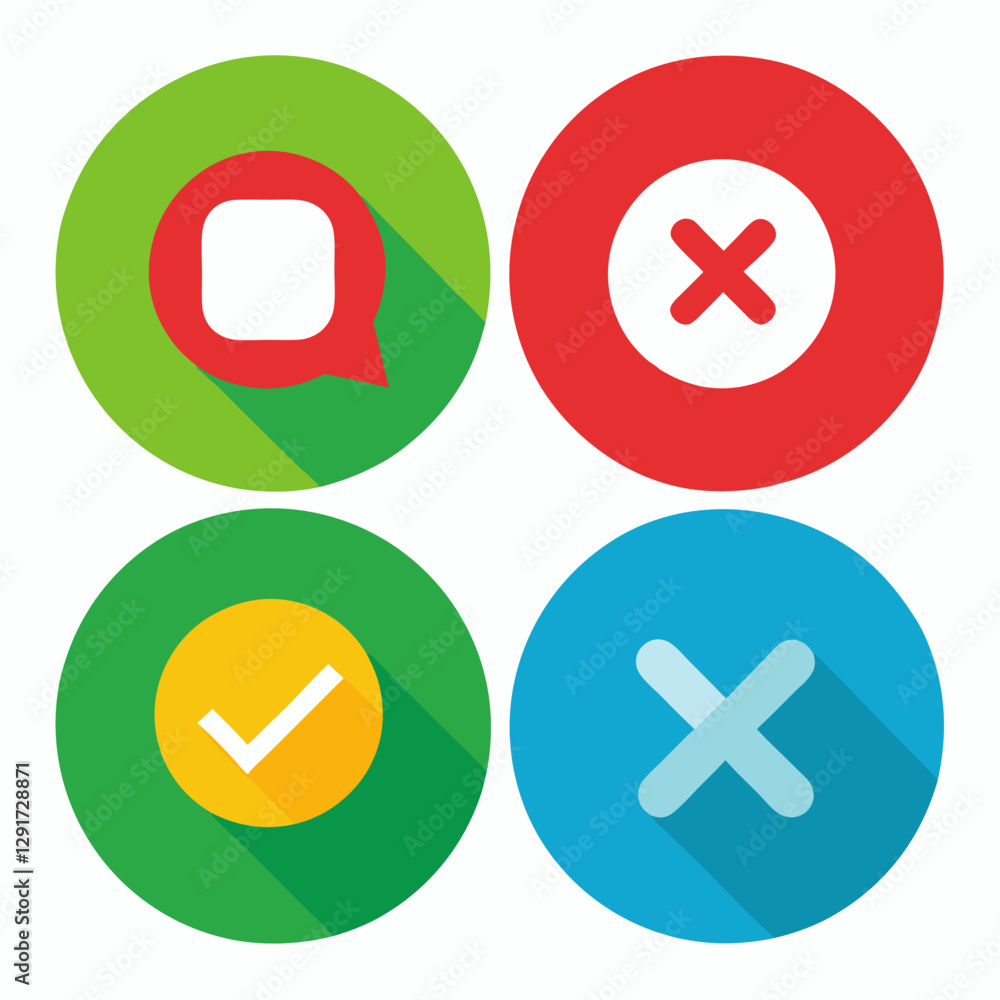 Fototapeta premium plus and minus signs