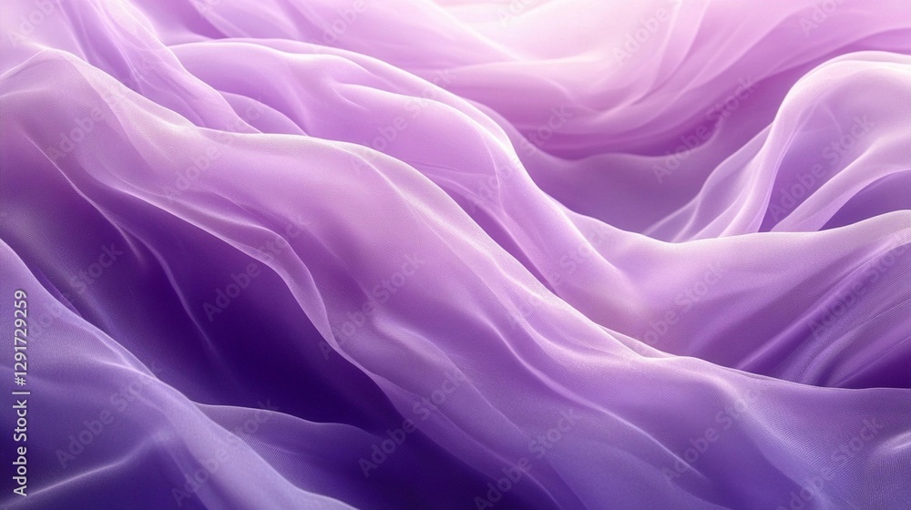 Fototapeta premium Abstract purple and pink fabric waves.