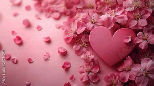 pink heart background 