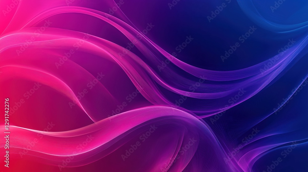 Abstract background with colorful waves and curves in pink, purple, and blue colors. Modern vector illustration for presentation design or web banner. Abstract background with colorful waves and curves in pink, purple, and blue colors. Modern vector illustration for presentation design or web banner.