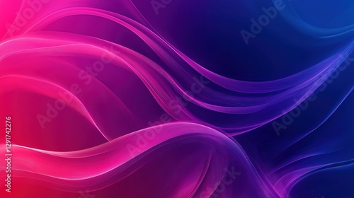 Abstract background with colorful waves and curves in pink, purple, and blue colors. Modern vector illustration for presentation design or web banner.
