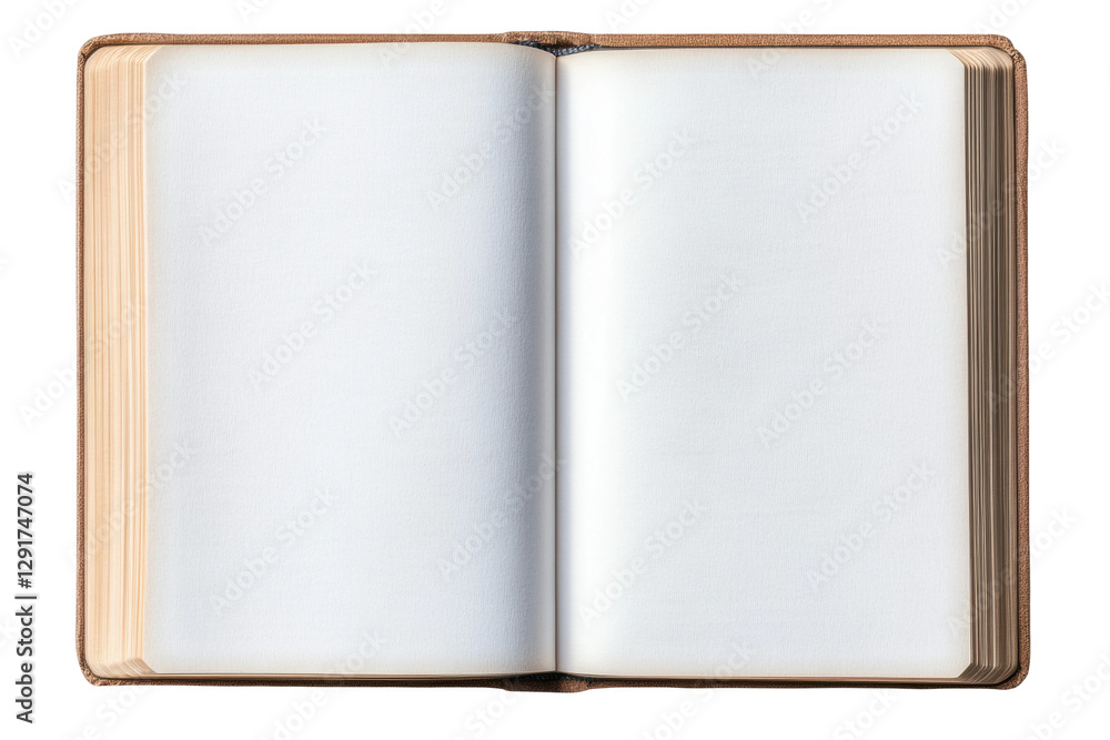 Open book with blank pages for creative writing, cut out Open book with blank pages for creative writing, cut out