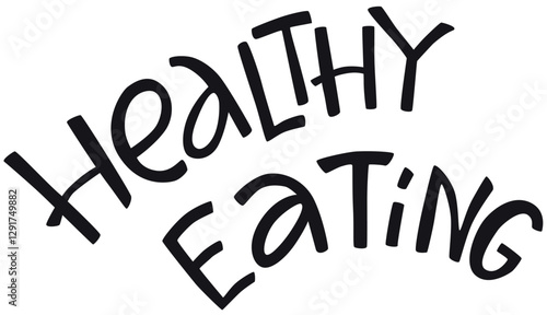 Healthy cooking hand drawing lettering quote for design template recipe book, foodie illustration, printable culinary art design.